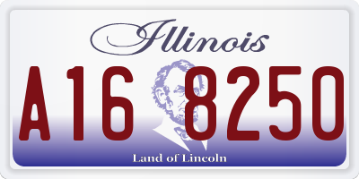 IL license plate A168250
