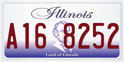 IL license plate A168252