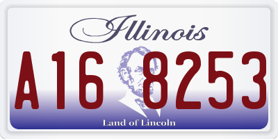 IL license plate A168253