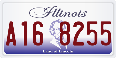 IL license plate A168255