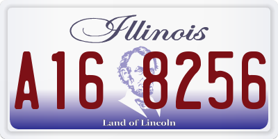 IL license plate A168256