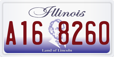 IL license plate A168260