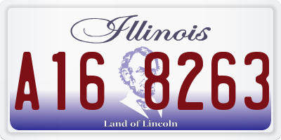 IL license plate A168263
