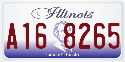 IL license plate A168265