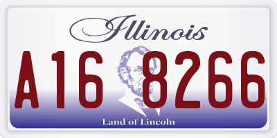 IL license plate A168266
