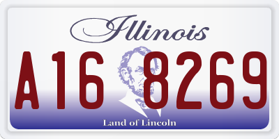 IL license plate A168269