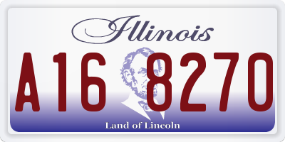 IL license plate A168270