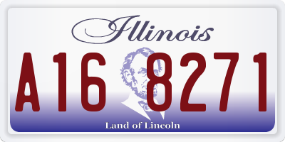 IL license plate A168271