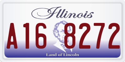 IL license plate A168272