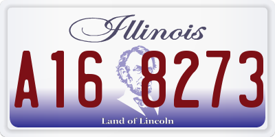 IL license plate A168273