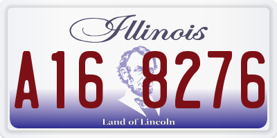 IL license plate A168276