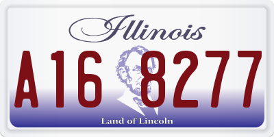 IL license plate A168277