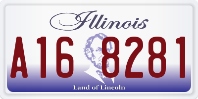 IL license plate A168281