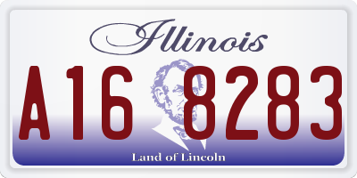 IL license plate A168283