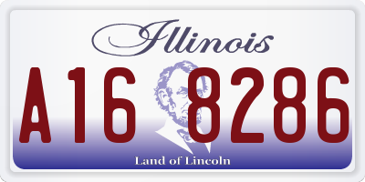 IL license plate A168286