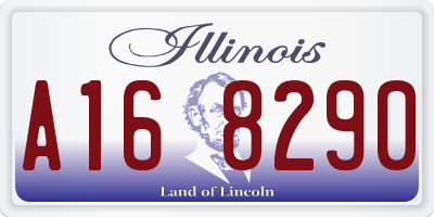 IL license plate A168290