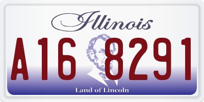 IL license plate A168291