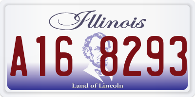 IL license plate A168293
