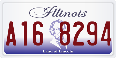 IL license plate A168294