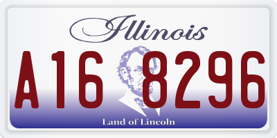 IL license plate A168296