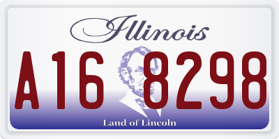 IL license plate A168298