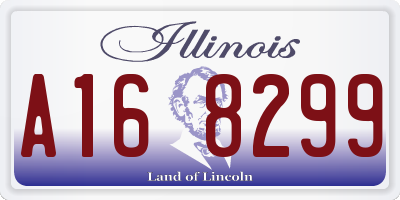 IL license plate A168299