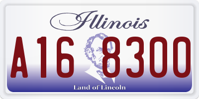 IL license plate A168300