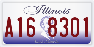 IL license plate A168301