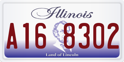 IL license plate A168302