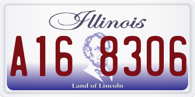 IL license plate A168306