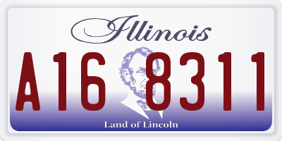 IL license plate A168311