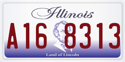 IL license plate A168313