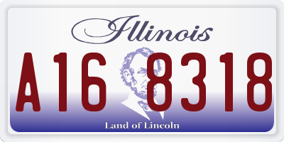 IL license plate A168318