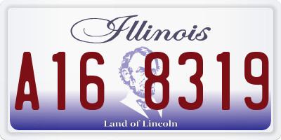 IL license plate A168319