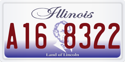 IL license plate A168322