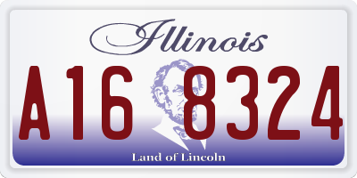 IL license plate A168324