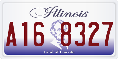 IL license plate A168327
