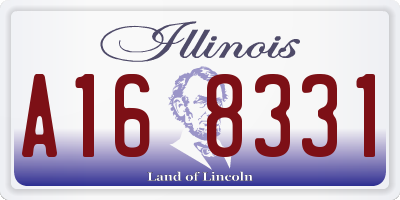 IL license plate A168331