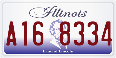 IL license plate A168334