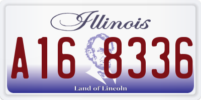 IL license plate A168336