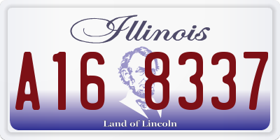 IL license plate A168337