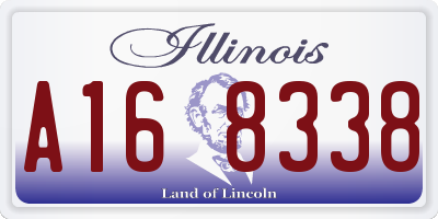 IL license plate A168338