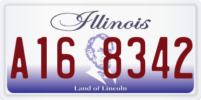 IL license plate A168342