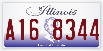 IL license plate A168344