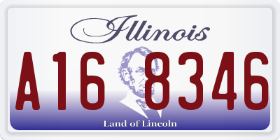 IL license plate A168346