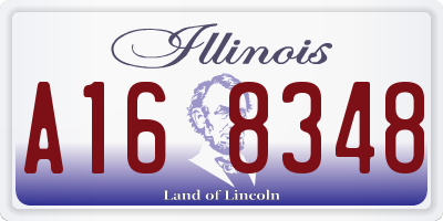 IL license plate A168348