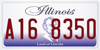 IL license plate A168350