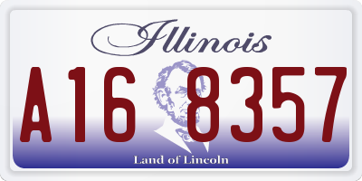 IL license plate A168357