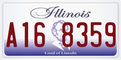 IL license plate A168359