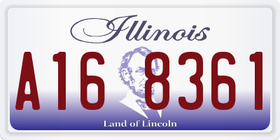 IL license plate A168361